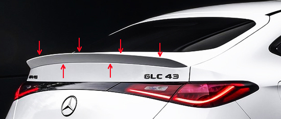 C254/GLC用リアゲートスポイラー（各色）